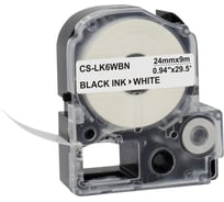 Ленточный картридж CACTUS CS-LK6WBN черный для Epson LW700/LW600P/LW1000P/Z700/Z900 1912302