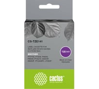 Ленточный картридж CACTUS CS-TZE141 черный для Brother PT-P700, P750W, P900W, P950W, PT-D210 1720904