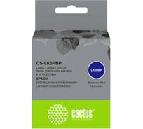 Ленточный картридж CACTUS CS-LK5RBP черный для Epson LW400/LW700/LW600P/LW1000P/K400/Z700/Z900 1912298