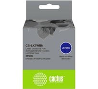 Ленточный картридж CACTUS CS-LK7WBN черный для Epson LW1000P/Z700/Z900 1912305