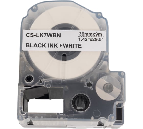 Ленточный картридж CACTUS CS-LK7WBN черный для Epson LW1000P/Z700/Z900 1912305 1