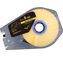 Лента Vell-1106Y (желтая, ширина 6 мм, длина 30 м) для Canon MK1500/MK2500/MK2600/MK3000/MK5000/Partex T800/1000/T2000 301575