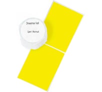 Этикетка для Puty Vell PT-50DC/PT-82DC 50 мм х 80 мм, жёлтые, 100 шт 535162