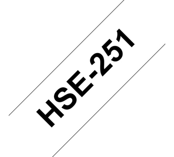 Термоусадочная трубка Vell HSE-251 (Brother HSE 251, 23,6 мм, черный на белом) для PT D600/P700/P750/PTE550/9700/P900 319989