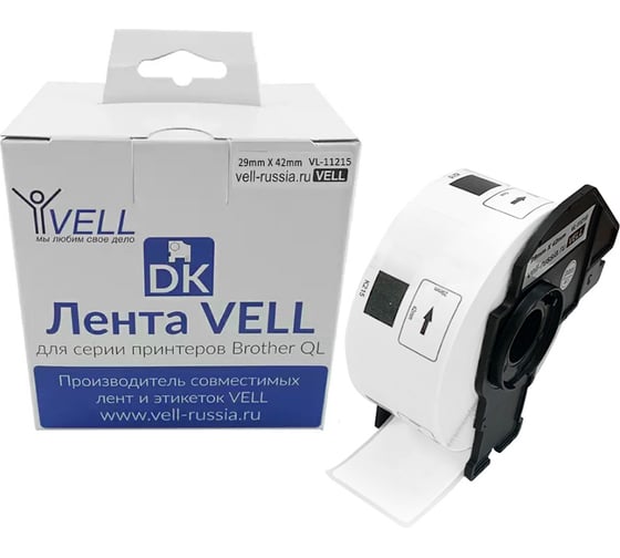 Лента Vell VL-B-DK 11215 (Brother DK11215) для QL570/710W/720NW/800/810W/820NW 1350523 1