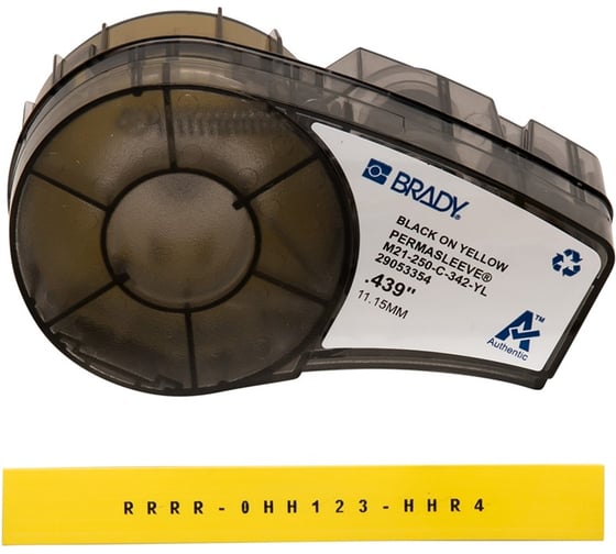 Термоусадочная трубка для принтера BMP21-PLUS BRADY M21-250-C-342-YL brd139752