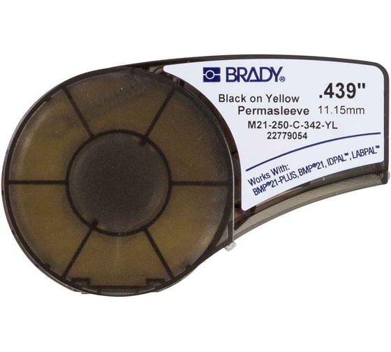 Термоусадочная трубка для принтера BMP21-PLUS BRADY M21-250-C-342-YL brd139752 1