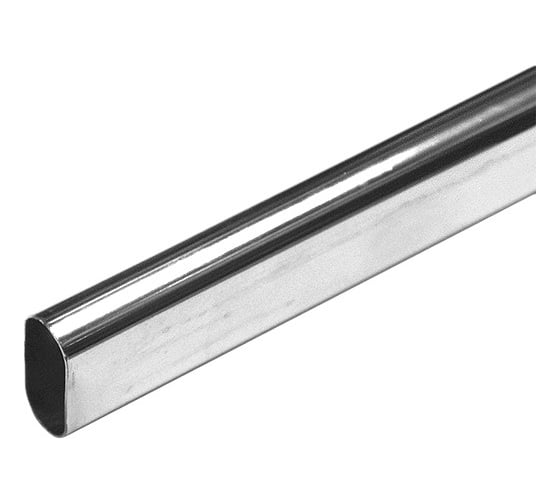 Овальная труба Tech-Krep 30x15x1000 мм, хром, 0,8 мм - накл. 153920
