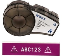 Лента 19.05мм/6.4м винил, белый на фиолетовом Brady M21-750-595-PL brd139734