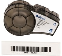 Лента 19.05мм/6.4м, полиэстер, черный на белом Brady M21-750-461 brd110933