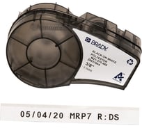 Лента 9.53мм/6.4м, полиэстер, черный на белом Brady M21-375-488 brd110934