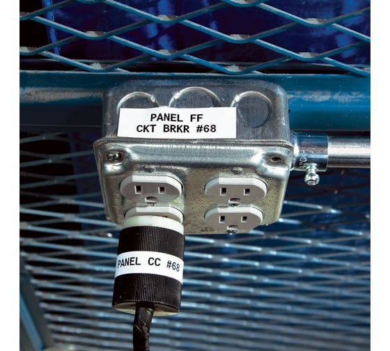 Этикетки M71C-500-595-WT (винил, 12.7 мм, 15.24 м, белый) BRADY brd142375