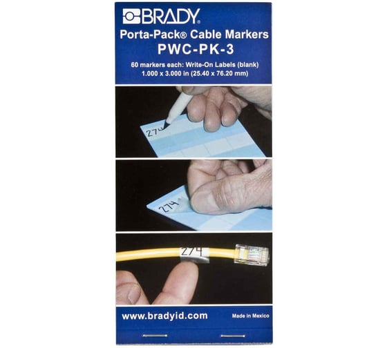 Кабельные маркеры PWC-PK-3 BRADY brd35401