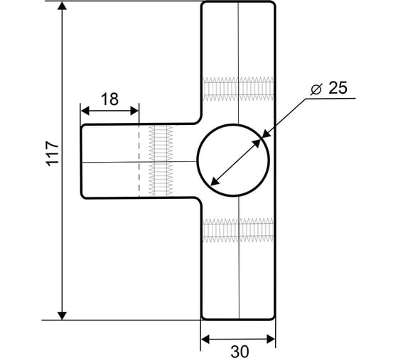 Соединитель 4-х труб Palladium JF-26 BH CP 115824