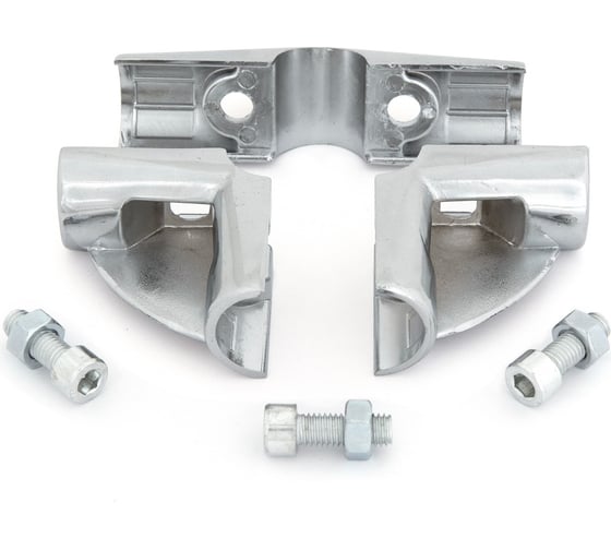 Соединитель 4-х труб Palladium угловой, с 2-мя площадками для полок JF-27 BH CP 115825
