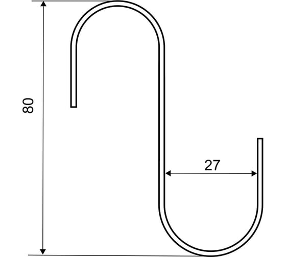 Крючок съёмный для трубы 25 мм Palladium JF-44 BH 115841