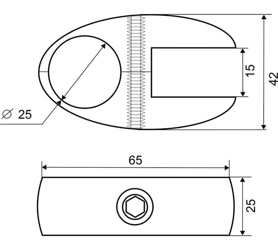 Держатель панели Palladium односторонний JF-19 BH CP 115817