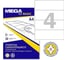 Самоклеящиеся этикетки ProMega label basic п-рег 192x61 мм, А4, 4 шт. на листе, белый, 50 листов в упаковке 1586419 2