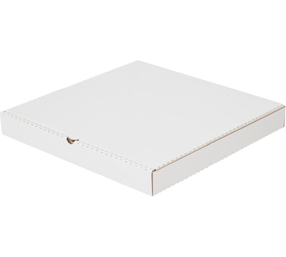 Картонный короб для пиццы ООО Комус 330x330x40 мм, т-11, белый, "е", 50 шт. в упаковке 1755265
