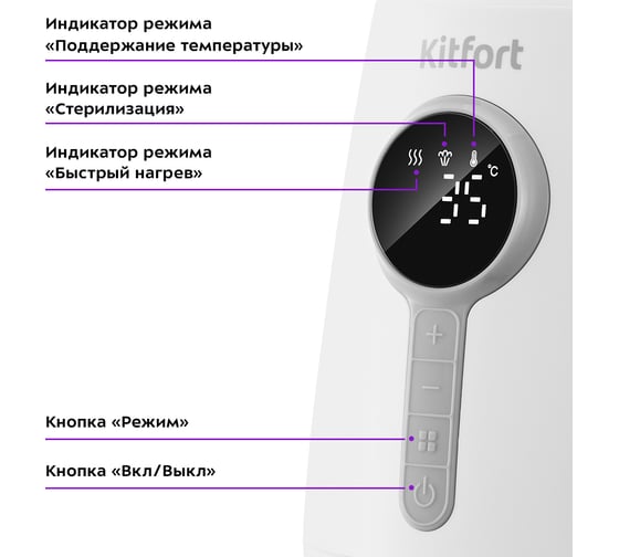 Подогреватель бутылочек KITFORT КТ-2328