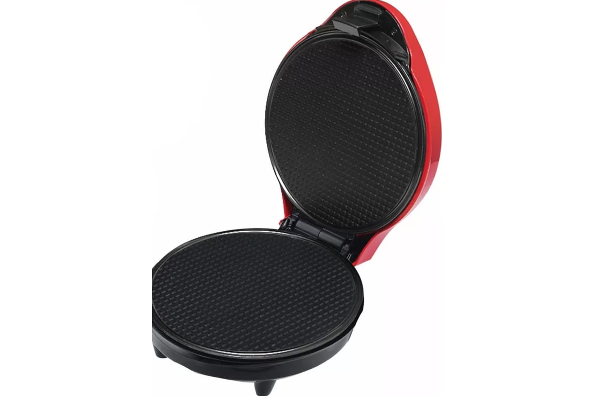 Вафельница Великие Реки Кубань-5 1200 Вт, красный корпус, конус для ...