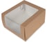 Кондитерская коробка для торта S-CHIEF с окном 18x18x10 см №2 крафт BFC-008 725755 1