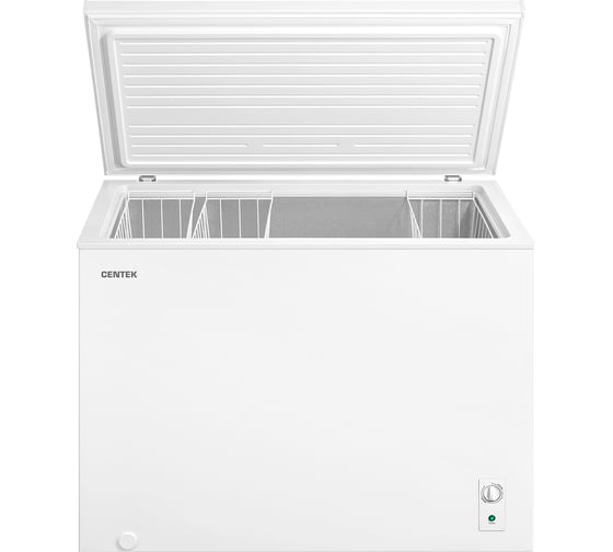 Морозильный ларь Centek 293 л, 1085x592x844 мм, доводчик, фиксация двери, 2В1, 3 корзины, A++ CT-4005