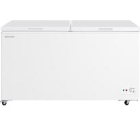 Морозильный ларь Willmark CF-670MDD (КОМПР.TOSHIBA, 550л,+5/-24С, A, 2 двери, 4 корзины, белый) 1000697
