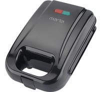 Прибор для выпечки MARTA MT-SM1737A черный жемчуг, 2 в 1 со сменными панелями 38924