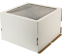 Кондитерская коробка для торта S-CHIEF с окном, 26.5x26.5x19 см BFC-031 765844