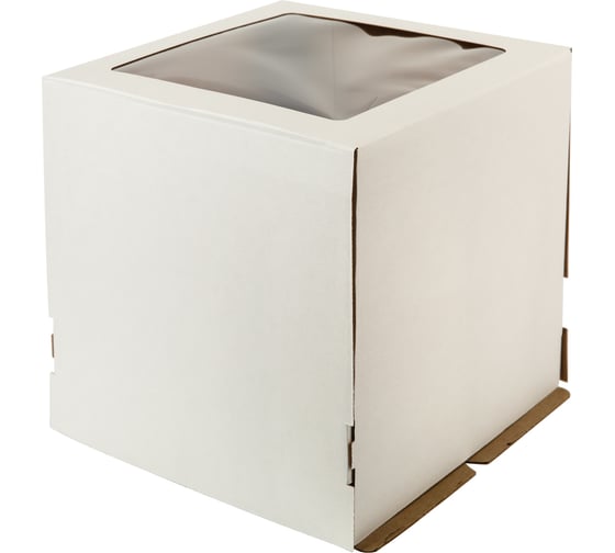 Кондитерская коробка для торта S-CHIEF с окном, 26.5x26.5x29 см BFC-030 766934