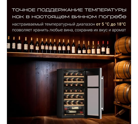 Винный шкаф TESLER CWC-300 00000203043