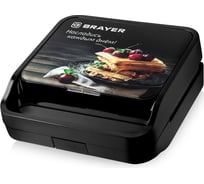 Вафельница BRAYER 2306BR 3 в 1 -  вафл., сэндв., гриль, 850 Вт, панель 22,5*12,6 см,антиприг.покр BR2306