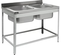 Ванна Kobor моечная цельнотянутая двухсекционная КОБОР ВМЦФ/2-120/60 4605