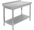 Стол универсальный Luxstahl СПУ-8/6 со сплошной полкой нерж. мко121 1