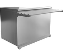 Прилавок кассовый универсальный Luxstahl КК-1200 Premium (нерж.) мкл002.2