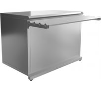 Прилавок нейтральный Luxstahl ПН-1200 Premium (нерж.) мкл003.2