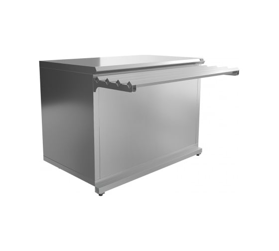 Прилавок нейтральный Luxstahl ПН-1500 Premium (нерж.) мкл024.2 1