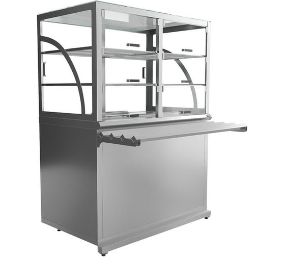 Прилавок холодильный Luxstahl ПХК (С)-1200 Premium (нерж.) мкл005.2 1