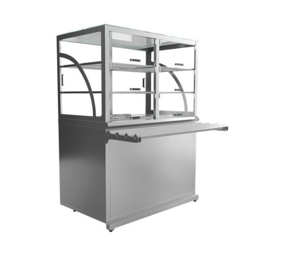 Прилавок холодильный Luxstahl ПХК (С)-1500 Premium (нерж.) мкл046.2 1