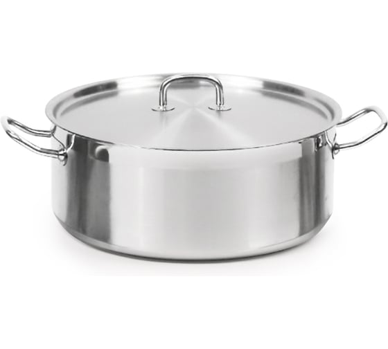 Котел LUXSTAHL 14л низкий нерж. тройное дно d=360 h=140, индукция кт3510 1