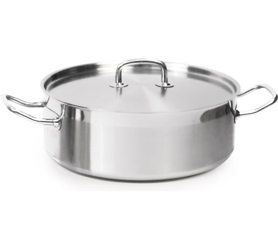 Котел LUXSTAHL 10л низкий нерж.тройное дно d=320 h=120, индукция кт3509 1