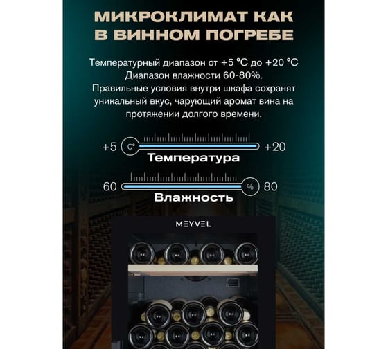 Винный шкаф Meyvel MV126-KBF2 980218
