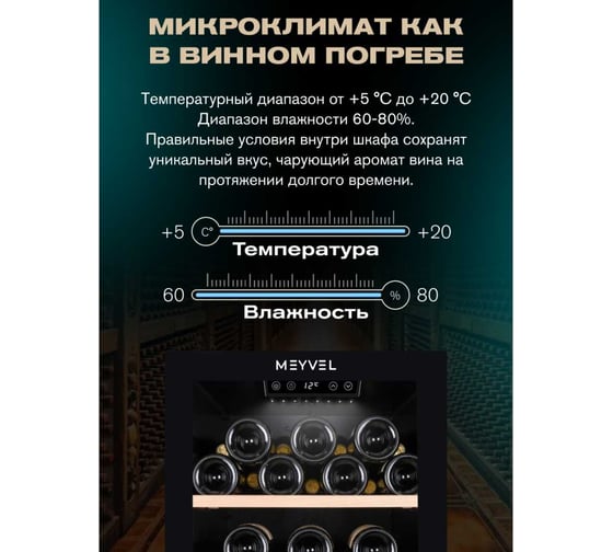Винный шкаф Meyvel MV105-KBF1 980215