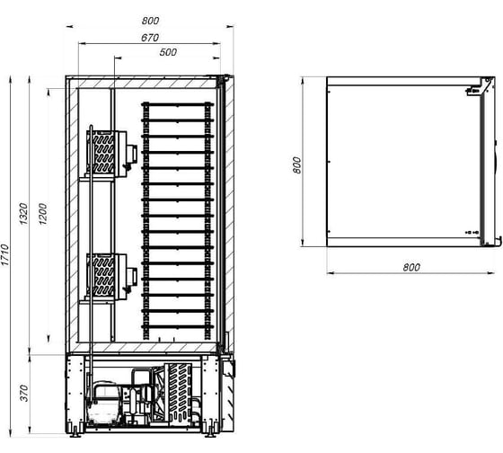 Аппарат шоковой заморозки ARKTO SF15-G НЕРЖ, 15 уровней 104000004/00001