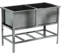 Ванна моечная двухсекционная сварная Kobor ВМС/2-154/80/430 4534