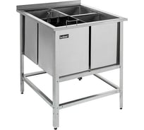 Вання моечная для мойки яиц сварная Kobor с бортом, ВМЯБ/1-80/80/430 23132