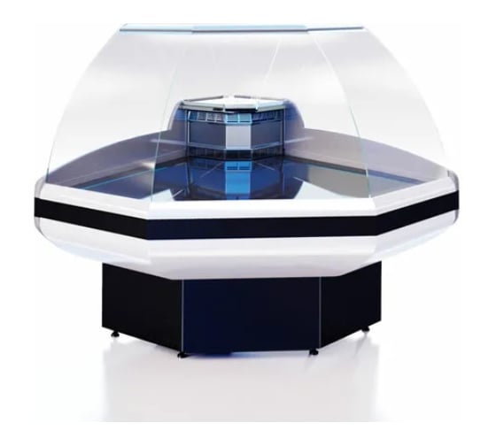 Витрина холодильная Cryspi ВПС Gamma-2 OC 90 (угол внеш.) (верх 7016, низ 7016, с боковинами) G2ВПС1 ОС90Д R290 1