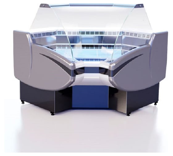 Витрина холодильная Cryspi ВПС Gamma-2 IC 90 (угол внутр.) (верх 7016, низ 7016, с боковинами) G2ВПС1 IС90 R290 1