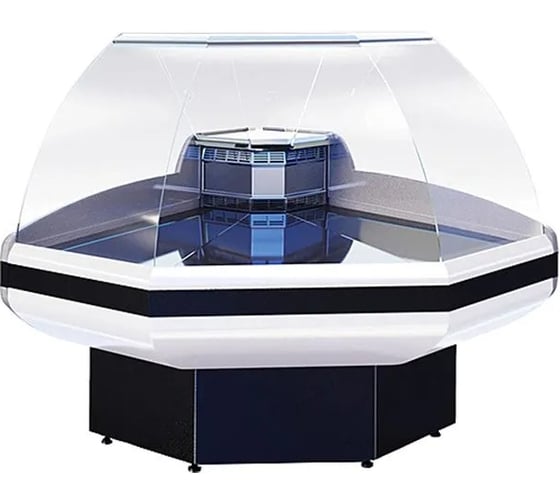 Витрина холодильная Cryspi ВПС Gamma Quadro OC 90 (угол внеш.) (верх 7016, низ 7016, с боковинами) G2QUADLXВПС1 OC90Д R290 1